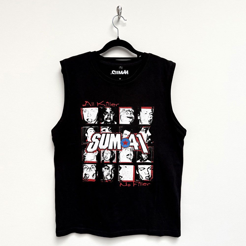 Sum 41 - All Killer No Filler Tracklist Tanktop - Black